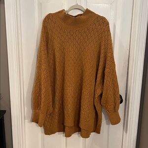 Wonderly Mustard Cowl Neck Sweater
